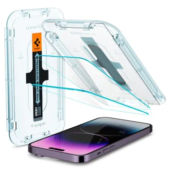 Протектор за iPhone 14 Pro Max (комплект от 2) - Spigen Glas.tR EZ FIT - Clear