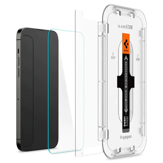 Протектор за iPhone 14 Pro (комплект 2) - Spigen Glas.tR EZ FIT - Clear