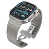 Каишка за часовник за Apple Watch 1/2/3/3/4/4/5/5/5/6/6/7/8/7/8/9/10/SE/SE/SE 2/Ultra/Ultra 2 (42/44/45/46/49 мм) - Каишка за часовник (W012) - Сребро
