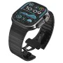 Каишка за Apple Watch 1/2/3/3/4/4/5/5/5/6/6/7/8/7/8/9/10/SE/SE/SE 2/Ultra/Ultra 2 ( 42/44/45/46/49 мм) - Каишка за часовник (W012) - Черен