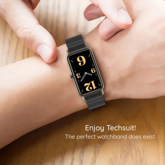 Каишка за Apple Watch 1/2/3/3/4/4/5/5/6/6/7/8/7/8/9/10/10/SE/SE 2 (38/40/41/42 mm ) - Каишка за часовник (W012) - Черна