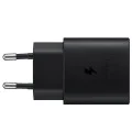 Samsung - Оригинално зарядно за стена (EP-TA800NBEGEU) - Бързо зареждане тип C, PD 25W - Черно (блистерна опаковка)