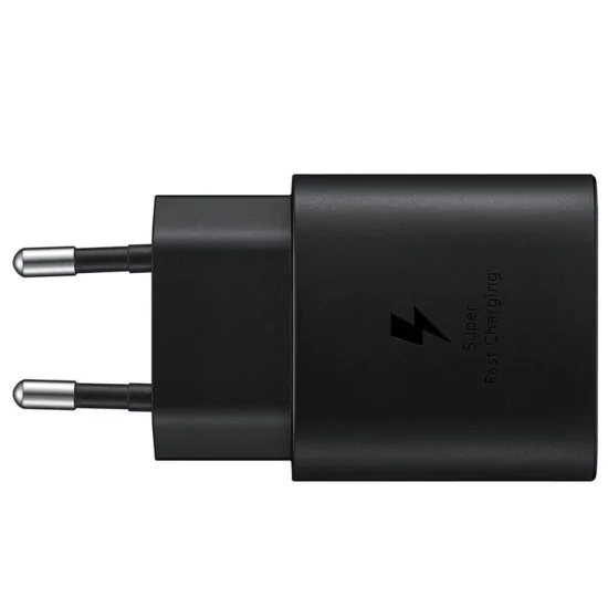 Samsung - Оригинално зарядно за стена (EP-TA800NBEGEU) - Бързо зареждане тип C, PD 25W - Черно (блистерна опаковка)