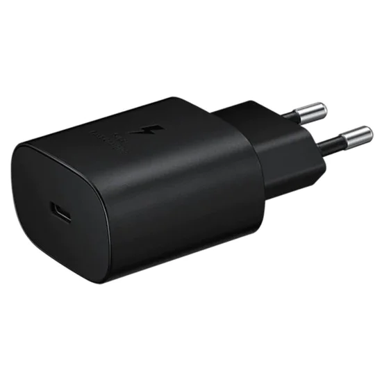 Samsung - Оригинално зарядно за стена (EP-TA800NBEGEU) - Бързо зареждане тип C, PD 25W - Черно (блистерна опаковка)
