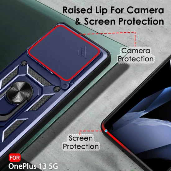 Калъф за OnePlus 13 - CamShield Series - син