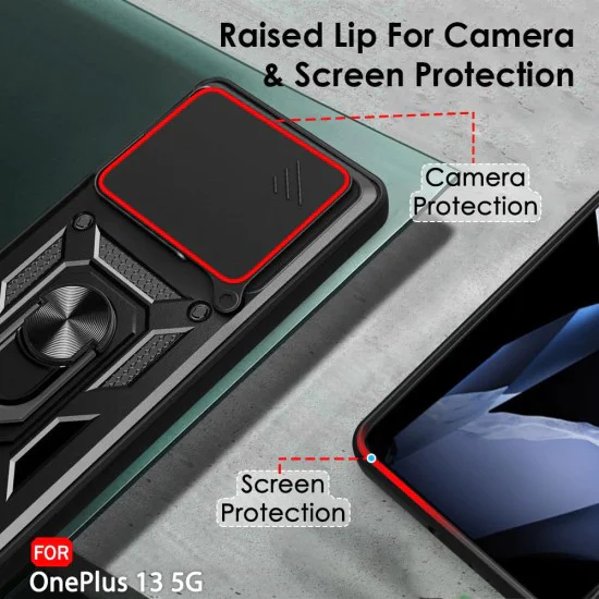 Калъф за OnePlus 13 - CamShield Series - черен