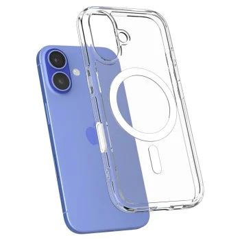 Калъф за iPhone 16 - Spigen - Ultra Hybrid T MagSafe - Бял