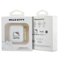Калъф за Apple AirPods 1 / AirPods 2 - Hello Kitty Silicone 3D Kitty Head (HKA23DKHSH) - Бял