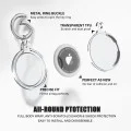 Калъф за AirTag – Techsuit (4 пакета) Сигурен държач Силиконов (CT15) – Прозрачен