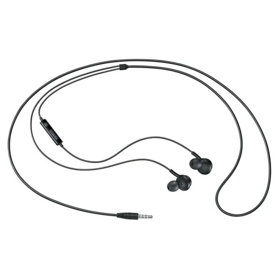 Слушалки с аудио жак с микрофон - Samsung (EO-IA500BBEGWW) - черни (блистерна опаковка)
