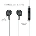 Слушалки с аудио жак с микрофон - Samsung (EO-IA500BBEGWW) - черни (блистерна опаковка)