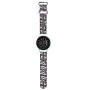 Каишка за Samsung Watch (46mm)/Watch 3, Huawei Watch GT 2/GT 3 (46mm) - Hello Kitty Strap Silicone Heads & Stripes (HKUWWLSDIESK) - Черен