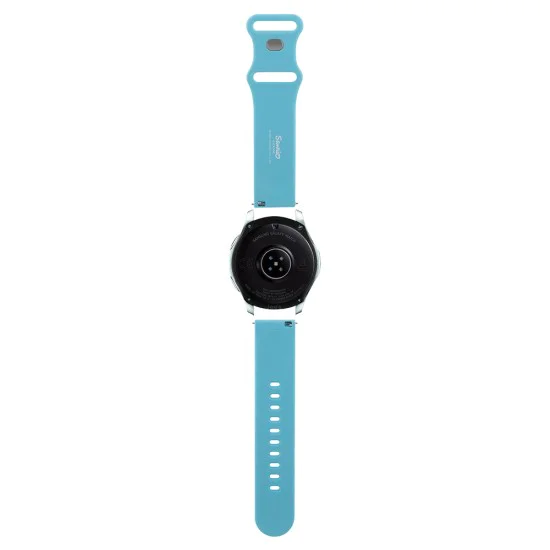 Каишка за Samsung Watch (46mm)/Watch 3, Huawei Watch GT 2/GT 3 (46mm) - Hello Kitty Strap Silicone Kitty Head (HKUWWLSCHBLB) - Син