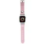 Каишка за Apple Watch 1/2/3/3/4/4/5/5/6/6/7/8/7/8/9/9/10/10/SE/SE 2 (38/40/41) /42mm) - Hello Kitty Strap Leather Kitty Head (HKAWMPMPGKHP) - Pink