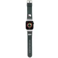 Каишка за Apple Watch 1/2/3/3/4/4/5/5/6/6/7/8/7/8/9/9/10/10/SE/SE 2 (38/40/41) /42mm) - Hello Kitty Strap Leather Kitty Head (HKAWMPMPGKKHK) - Черен