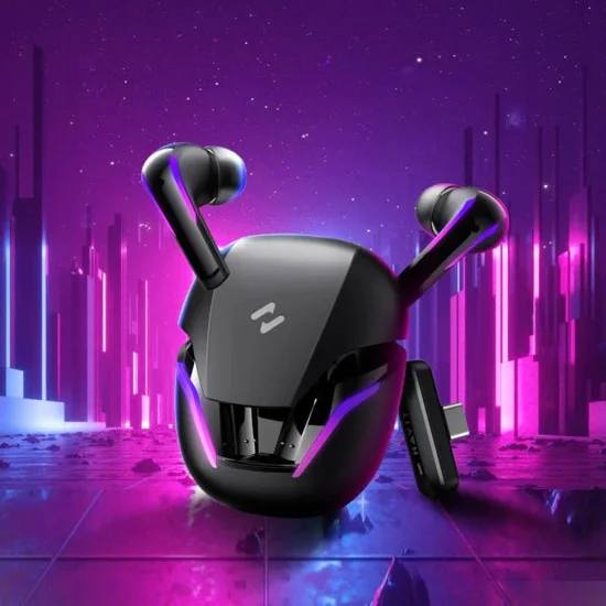 Безжични слушалки за видео игри, Bluetooth 5.3, RGB, Type-C, 400mAh - Havit (TW970) - Бял