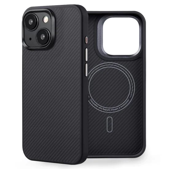 Калъф за iPhone 15 Plus - Edizard Pro MagSafe Case - черен