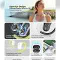 Безжични слушалки с отворено ухо, Bluetooth 5.4, TWS, ENC, IPX5, Type-C, 1000mAh, приложение Havit Life - Havit (OWS915) - бял
