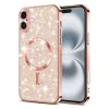 Калъф за iPhone 16 Plus - Luxury Glitter MagSafe - Rose Gold