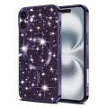 Калъф за iPhone 16 Plus - Luxury Glitter MagSafe - Deep Purple