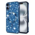 Калъф за iPhone 16 Plus - Luxury Glitter MagSafe - Deep Blue