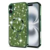 Калъф за iPhone 16 Plus - Luxury Glitter MagSafe - Deep Green