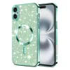 Калъф за iPhone 16 - Luxury Glitter MagSafe - Light Green