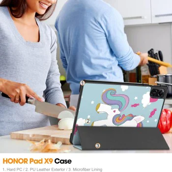 Калъф за таблет Honor Pad X8a – Techsuit FoldPro – Еднорог