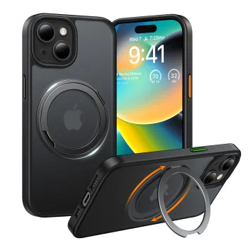 Torras - Ostand Pro Series - iPhone 15 - черен