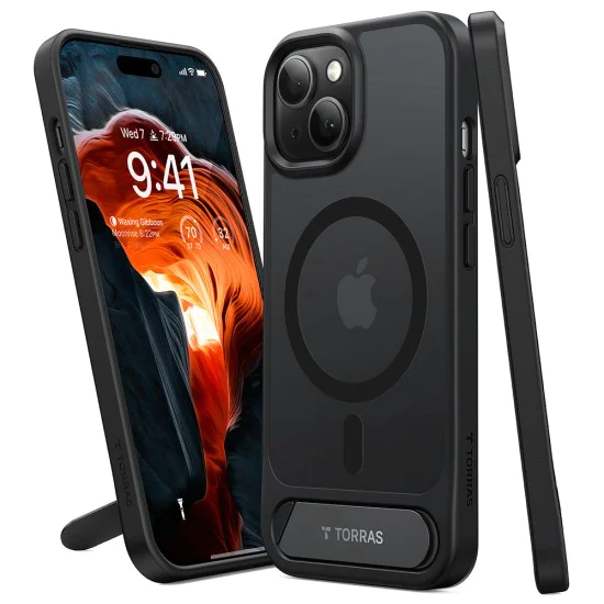 Torras - Pstand - iPhone 15 - Черен