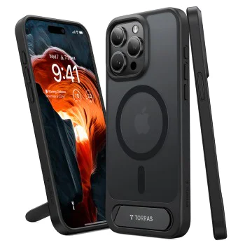 Torras - Pstand - iPhone 15 Pro Max - черен