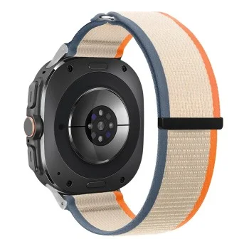 Techsuit - Watchband (W054) - Samsung Galaxy Watch Ultra 47mm / Watch Ultra 2 - Orange / Beige