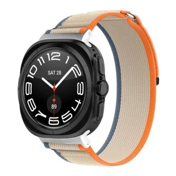 Techsuit - Watchband (W054) - Samsung Galaxy Watch Ultra 47mm / Watch Ultra 2 - Orange / Beige