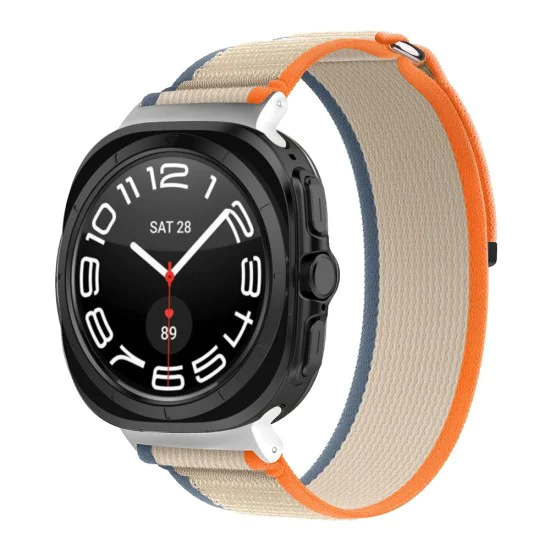 Каишка за Samsung Galaxy Watch Ultra 47mm - Каишка за часовник (W054) - Оранжево / Бежово