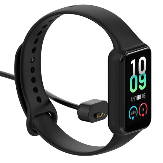 Techsuit - Кабел за безжично зареждане на SmartWatch (THA5) - за Amazfit Band 7 - Черен