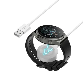 Techsuit - Безжичен кабел за зареждане на SmartWatch (THC1) - за Huawei Watch GT5 Pro/GT5 /4/4 Pro/Ultimate/GT3 SE/Buds - Бял
