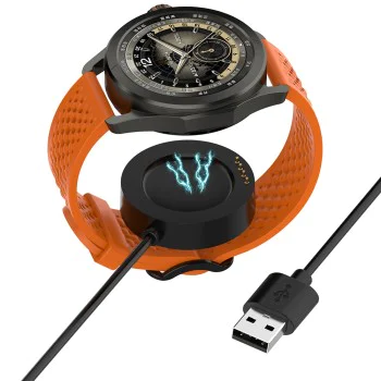 Techsuit - Безжичен кабел за зареждане на SmartWatch (TXC9) - за Xiaomi Watch S4 Sport, USB - Черен