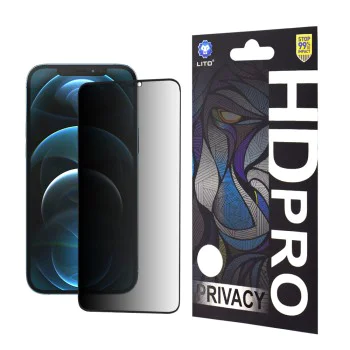 Протектор за iPhone 12 Pro Max - Lito HD Pro Privacy - Черен
