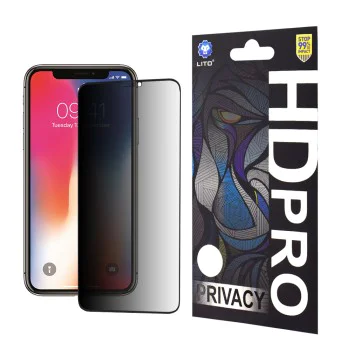 Протектор за iPhone X / iPhone XS / iPhone 11 Pro - Lito HD Pro Pro Privacy - черен