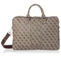 Унисекс чанта за лаптоп 15 със сваляща се каишка - Guess (GUCB15G4GFBR) - кафява