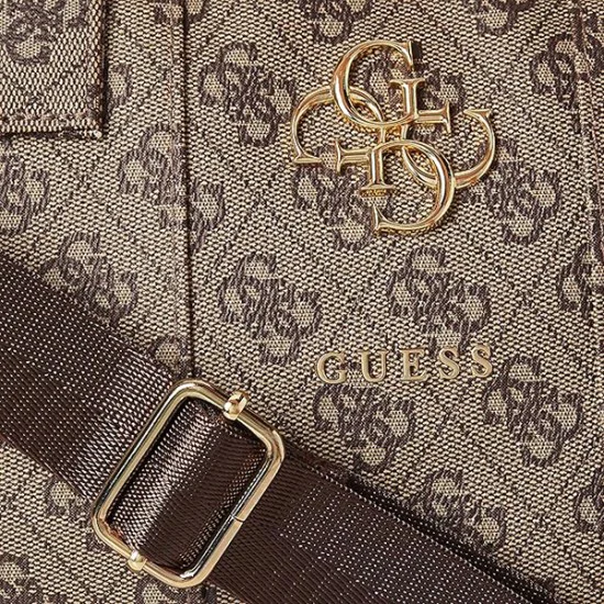 Унисекс чанта за лаптоп 15 със сваляща се каишка - Guess (GUCB15G4GFBR) - кафява
