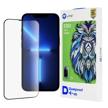 Протектор за iPhone 13 Pro Max / iPhone 14 Plus - Lito D+ Pro Dustproof - Черен