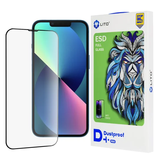 Протектор за – Lito D+ Pro Dustproof – iPhone 13 / iPhone 13 Pro / iPhone 14 – Черен