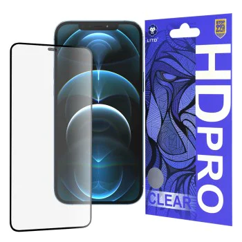 Протектор за iPhone 12 Pro Max - Lito HD Pro Clear - черен
