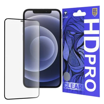 Протектор за iPhone 12 / iPhone 12 Pro - Lito HD Pro Clear - Черен