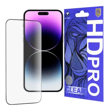 Протектор за iPhone 14 Pro Max - Lito HD Pro Clear - черен