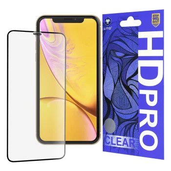 Протектор за iPhone XR / iPhone 11 - Lito HD Pro Clear - Черен