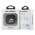 Калъф за Apple AirPods 4 - Karl Lagerfeld Silicone Karl&Chaupette Head 3D (KLA4RUNKCHK) - Черен