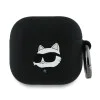 Калъф за Apple AirPods 4 - Karl Lagerfeld Silicone Choupette Head 3D (KLA4RUNCHK) - черен
