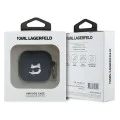 Калъф за Apple AirPods 4 - Karl Lagerfeld Silicone Choupette Head 3D (KLA4RUNCHK) - черен